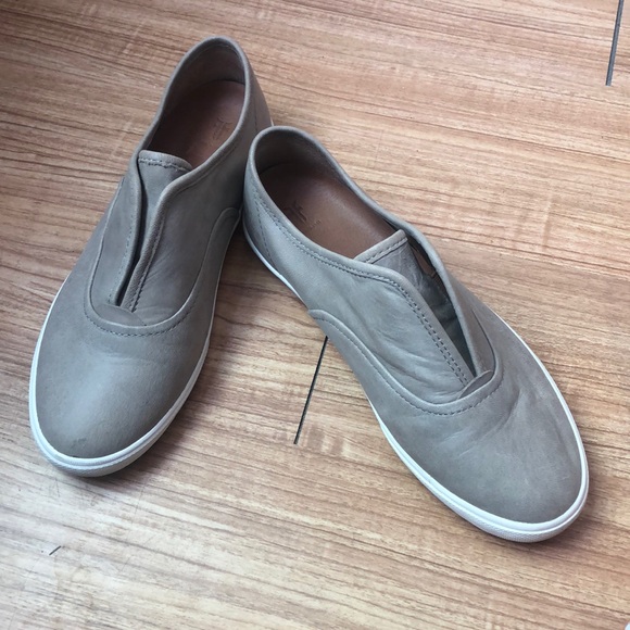 Frye Shoes - Frye Grey Mindy Slip-On. Size 8.5.
